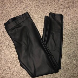 Faux leather leggings